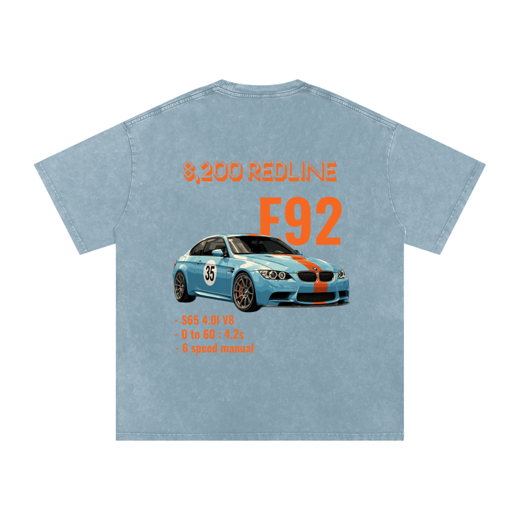 Snow Washed Oversized Cotton T-Shirt e92