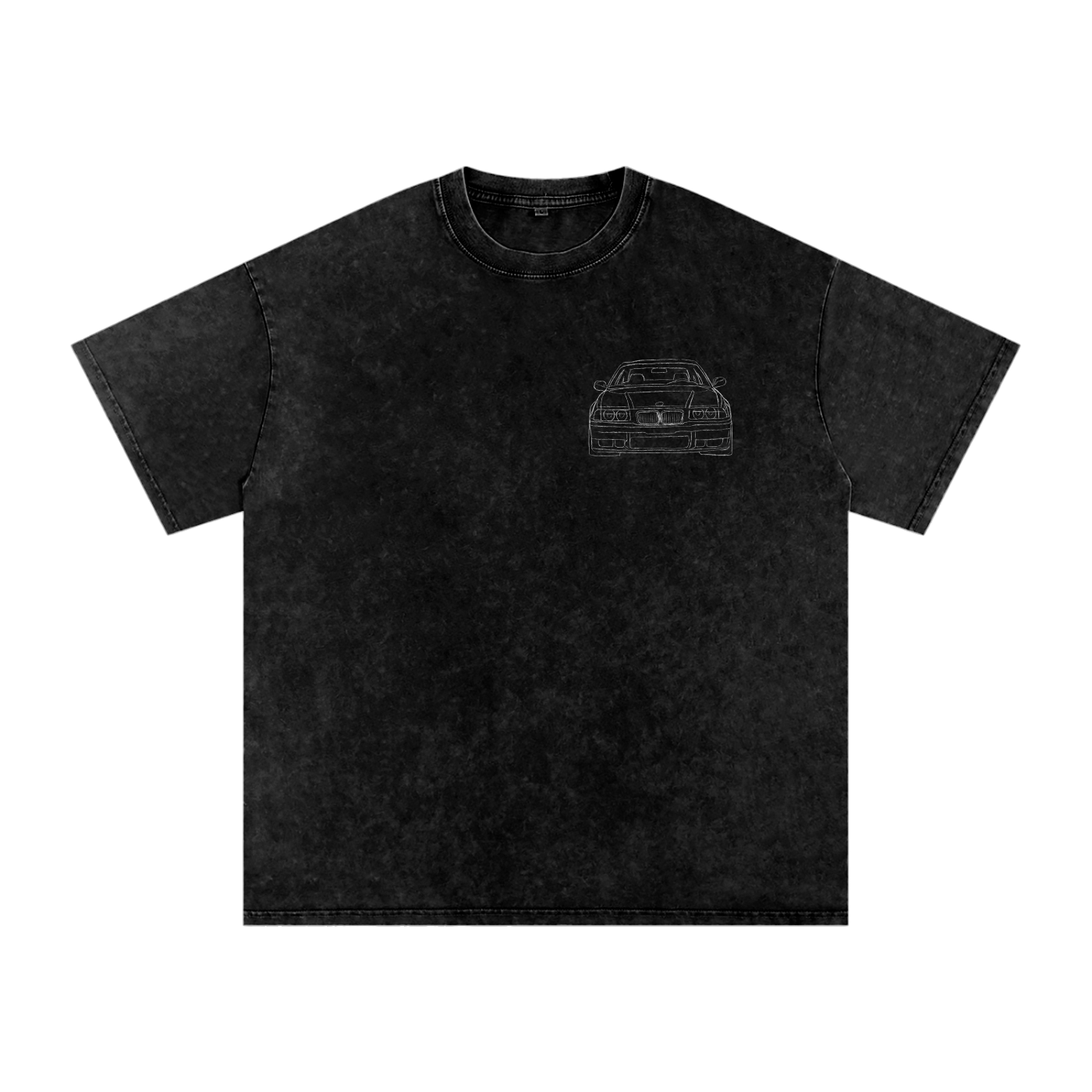 Snow Washed Oversized Cotton T-Shirt E36