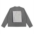 Unisex Vintage Wash Boxy  Waffle Raw Edge T-Shirt