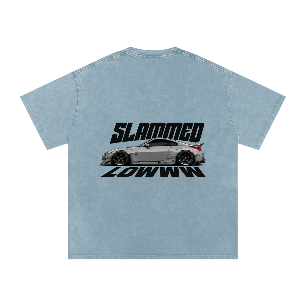 Snow Washed Oversized Cotton T-Shirt e92