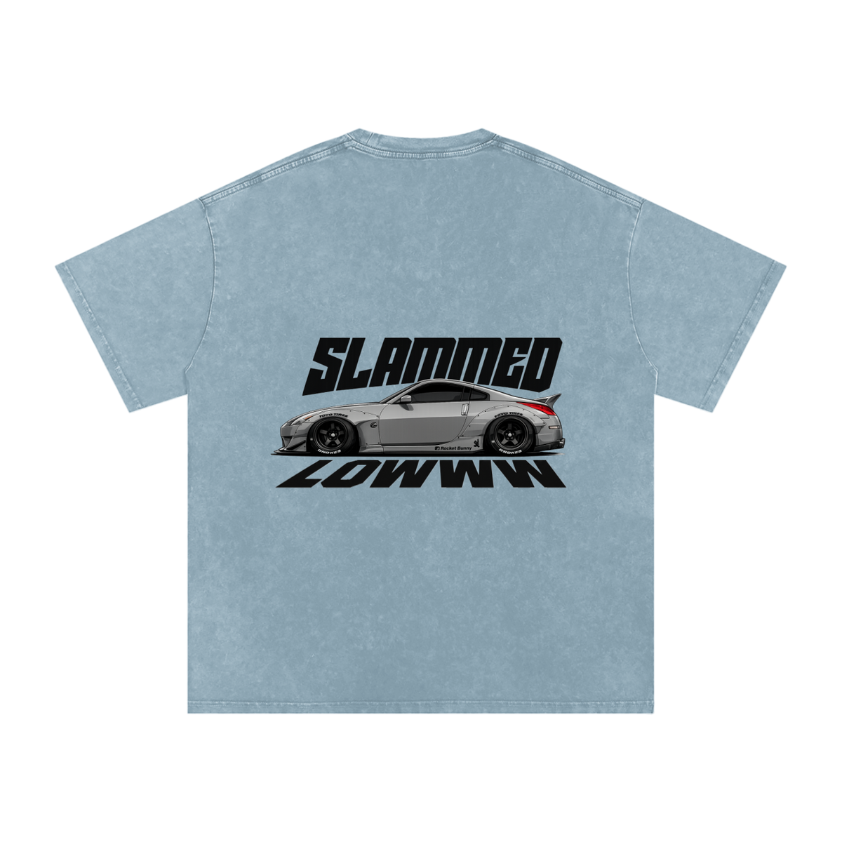 Snow Washed Oversized Cotton T-Shirt e92